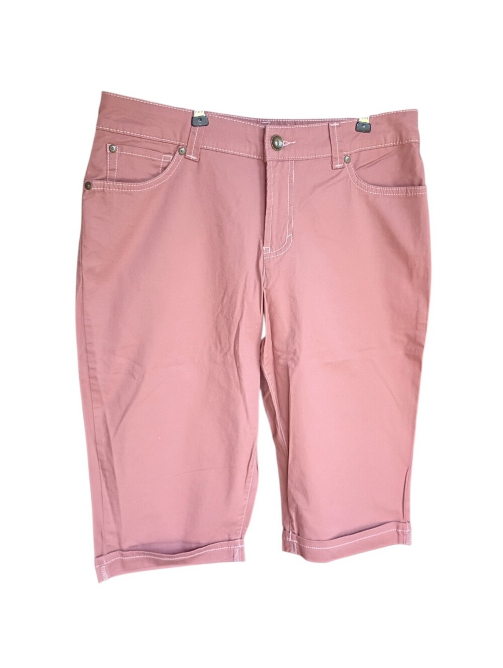 Nine West Pink Denim Capris Size 8/28 EUC